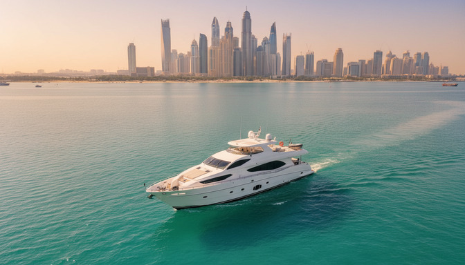 Diamond Wind 101 ft aerial view at Dubai Marina