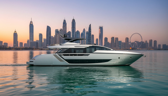 Vista esterna dello yacht di lusso Dream Wind 82 ft